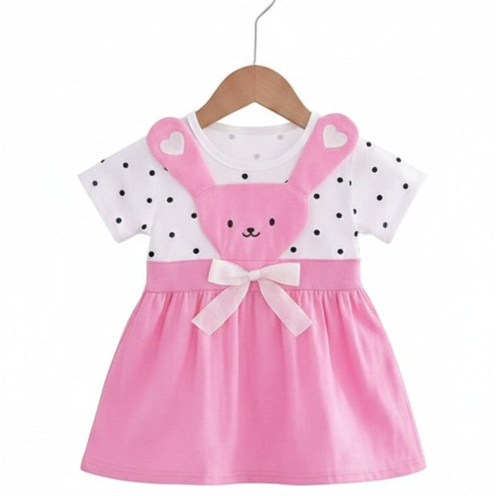 Girls Fancy Frock-Pink