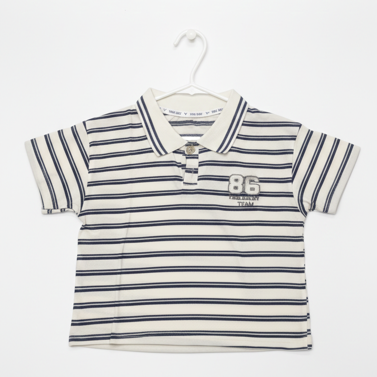 Boys' Classic Striped Polo Shirt