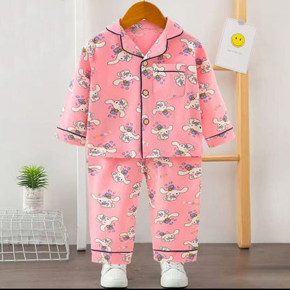 Girls Printed Sparkling Rabbit- Pink
