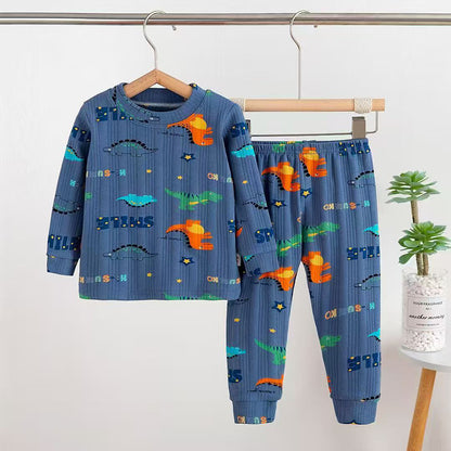 Boys Pajama Suit 2 Piece - Blue