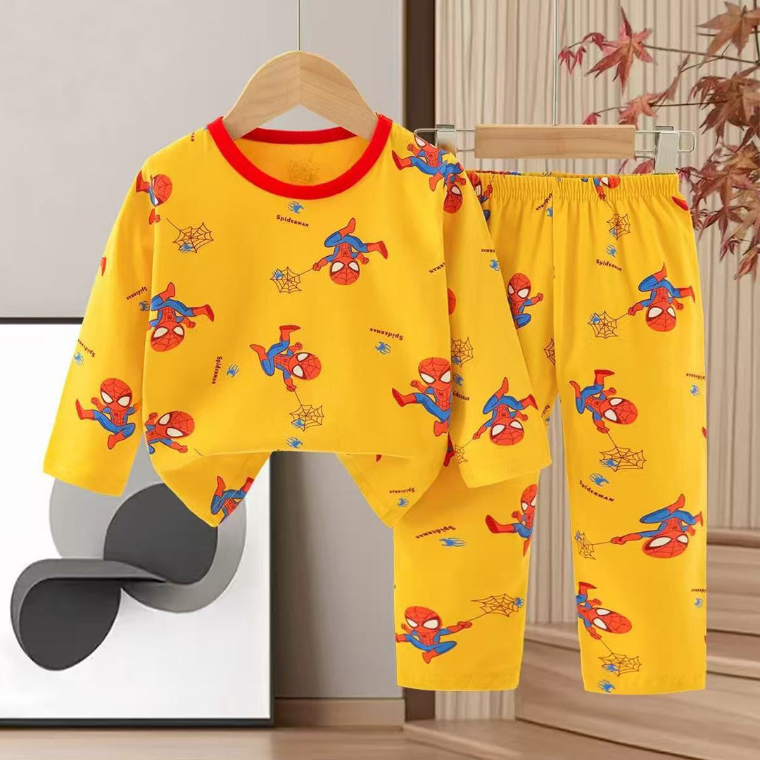 Boys Spiderman Pajama Suit 2 Piece - Yellow