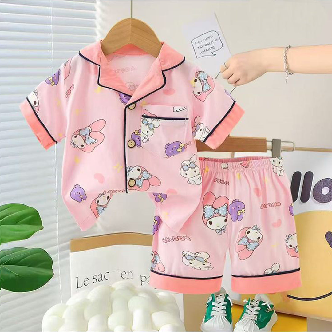 Girls Hello Kitty Nightsuit - Pink