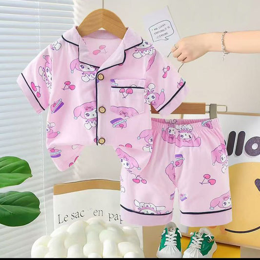 Girls Hello Kitty Nightsuit - Purple