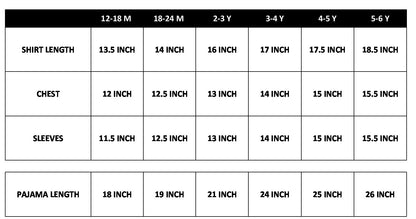 Boys Printed Construction Nightsuit - Blue