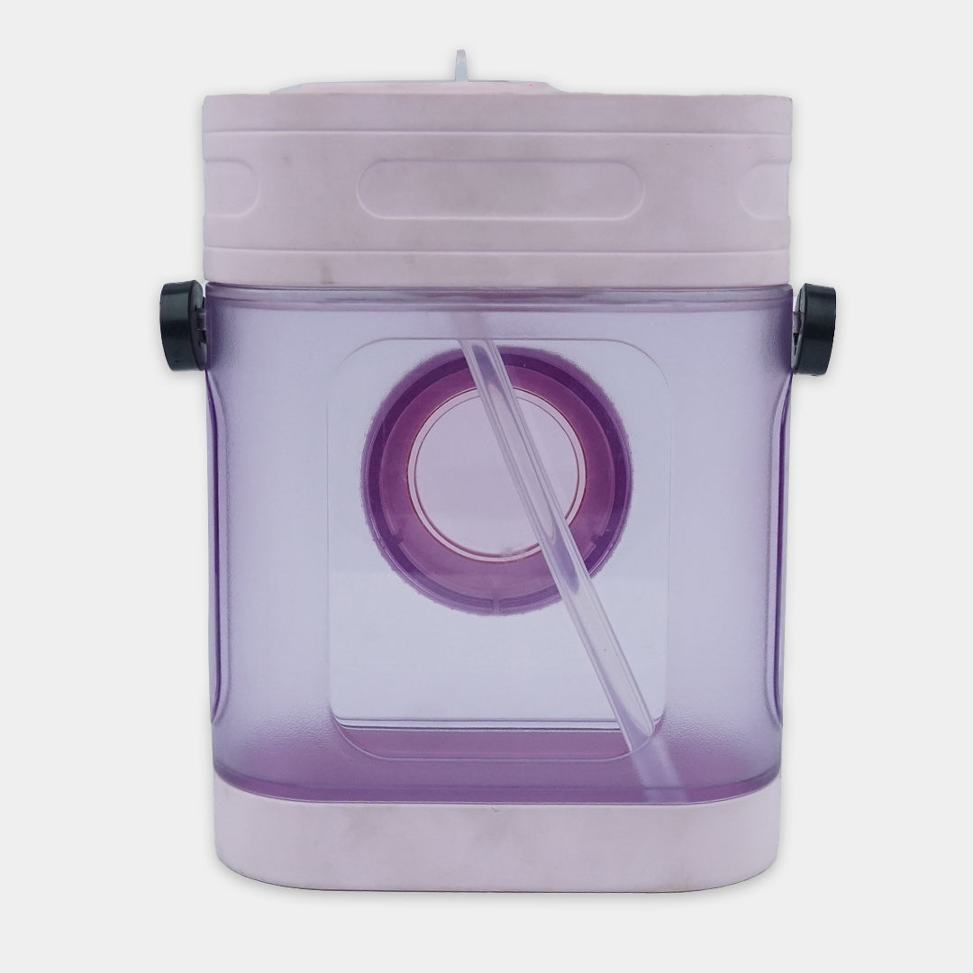 Camera Water Bottle With Straw And Strap