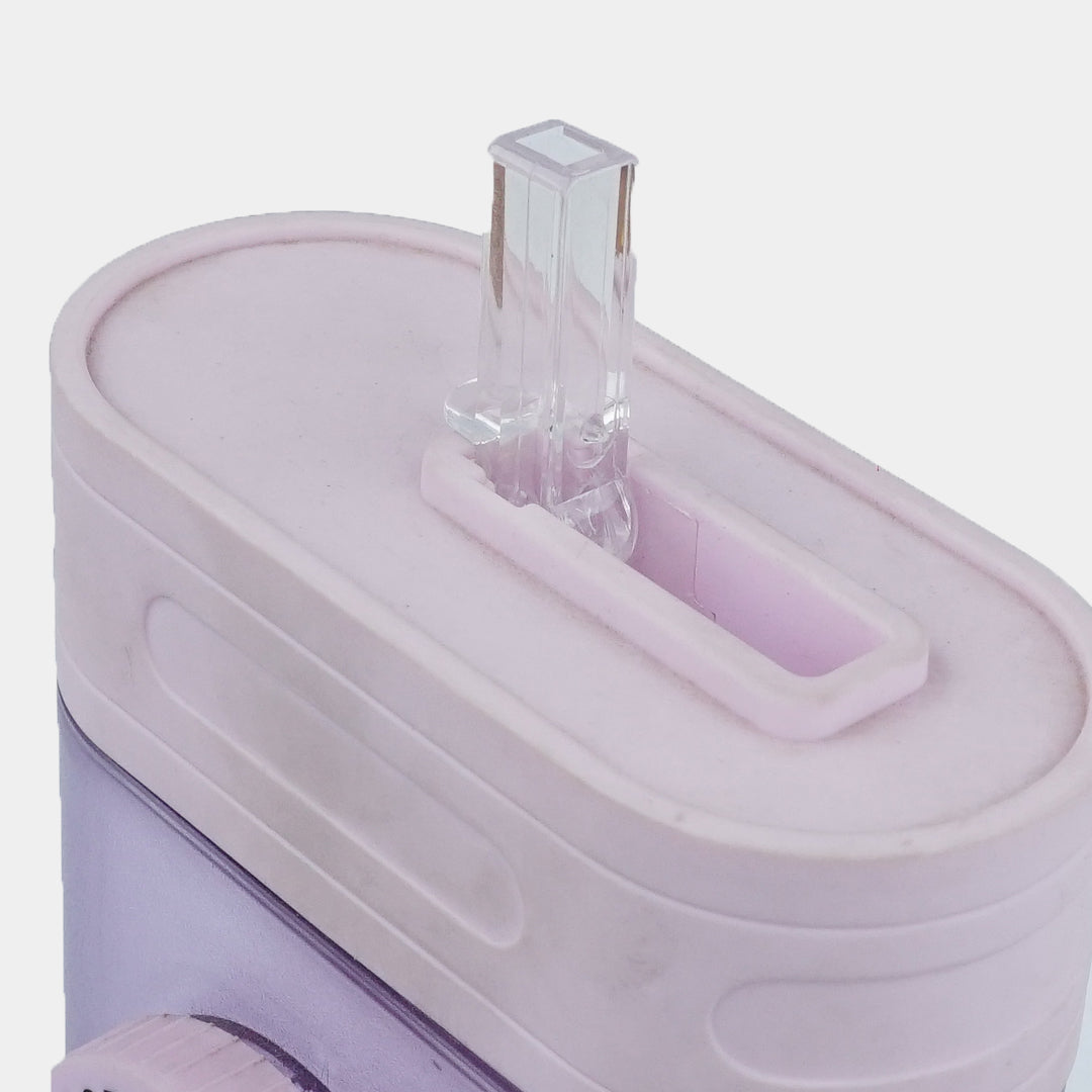 Camera Water Bottle With Straw And Strap