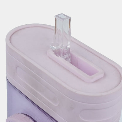 Camera Water Bottle With Straw And Strap