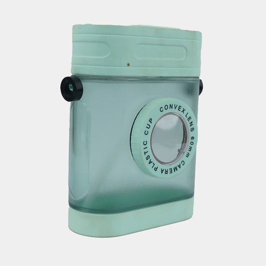 Camera Water Bottle With Straw And Strap