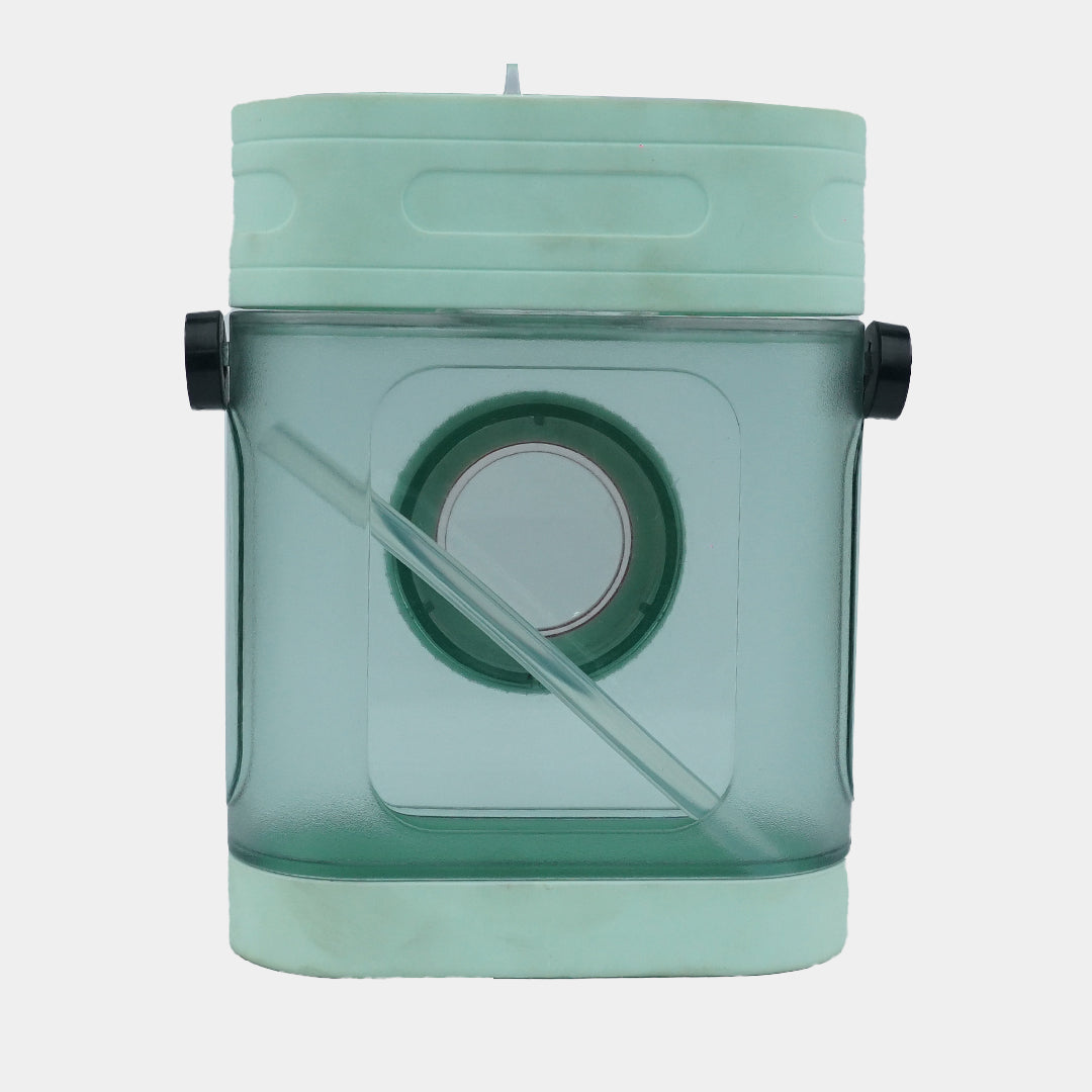 Camera Water Bottle With Straw And Strap