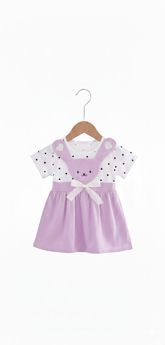 Girls Fancy Frock-Purple