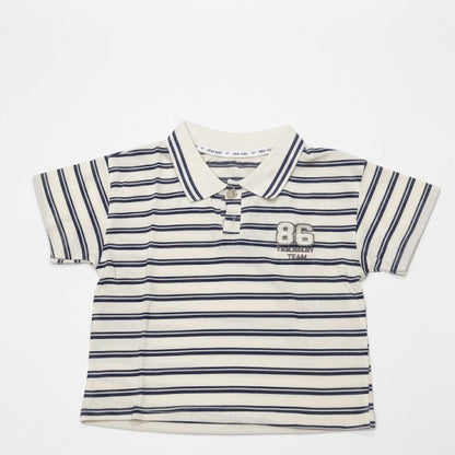 Boys' Classic Striped Polo Shirt