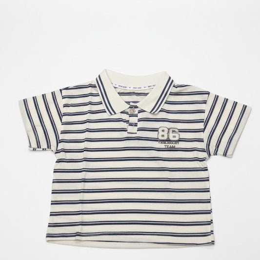 Boys' Classic Striped Polo Shirt