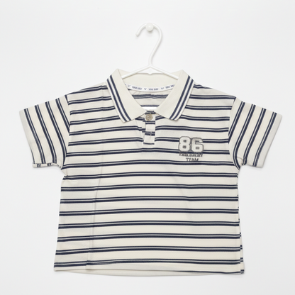 Boys' Classic Striped Polo Shirt