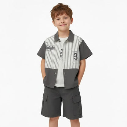 Boys' Abstract Print Set
